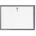 Gyászjelentés a/5 katolikus kereszt pálmalevél mintával ofszet papírból nyomtatható