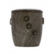 Urna kompozit ívelt barna rózsás Urna kompozit ívelt barna rózsás