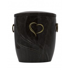 Urna kompozit ívelt szürke szives Urna kompozit ívelt szürke szives