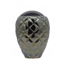 Exkluzív modern ezüst üvegopál urna